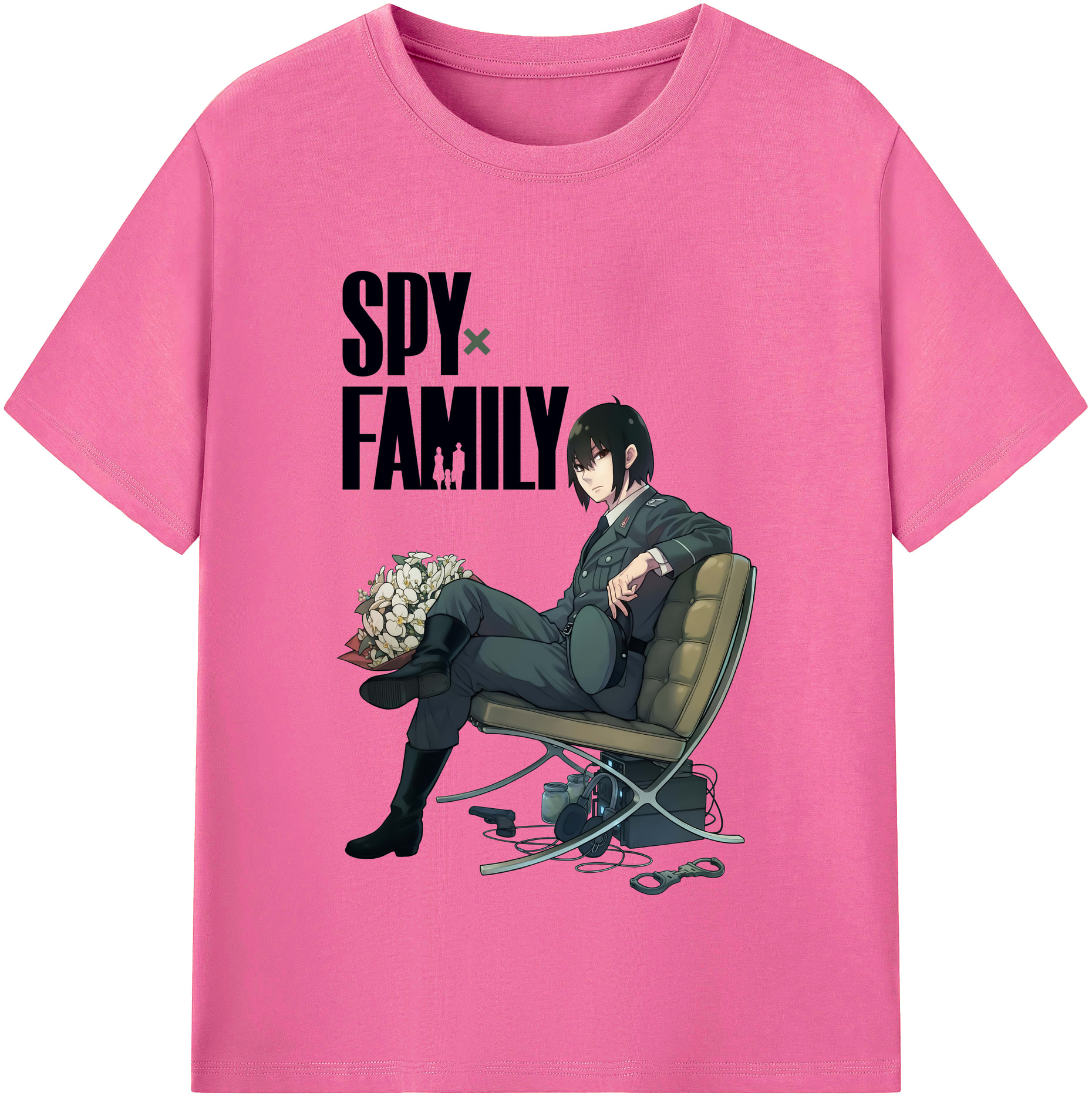 （画像用） SPY×FAMILY间谍家家酒 レディースカジュアルプリントTシャツ（綿100％）